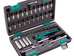 14099 Набор инструмента, 1/4", SrV, S2, 47 предм. //Stels