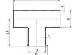 30418 AS Тройник (Т-деталь) С-Ц-С — AISI 316L