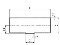 30440 AS Тройник (Т-деталь) С-С-С редукционный — AISI 316L