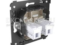 4405314 Телефонная Розетка Rj-12 В Стену Двойная, "Avanti", "Ванильная Дымка"