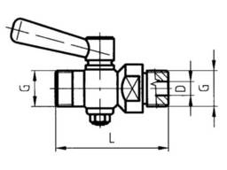 53040 – Кран для отбора пробы с присоединением нержавеющий – AISI 304