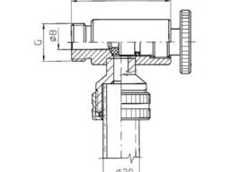 5310 A – Кран уровномера-стандарт нержавеющий – AISI 304