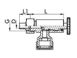 5310 B – Кран уровномера KM нержавеющий – AISI 304