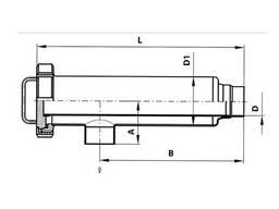 53500 – Трубный фильтр прямоугольный С-С нержавеющий – AISI 304
