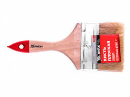 82545 Кисть плоская "Стандарт" 4" (100 мм), натуральная щетина, деревянная ручка// MTX