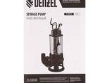 99806 Фекальный насос FP1800-KS, 1800 Вт, напор 17 м, 26000 л/ч, нож-измельчитель//Denzel - фото 3