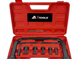 A1 Tools Рассухариватель клапанов струбцинного типа 10пр. , (сменные толкатели: 16, 19. ..
