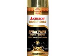 Аэрозольная краска золото блестящее Asmaco
