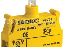 Alv24 Контактный Блок С Клеммным Безвинтовым Зажимом Со Светодиодом На 24В