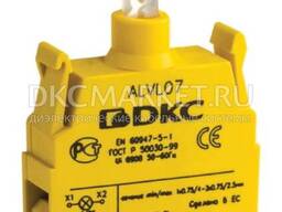 Alvl24 Контактный Блок С Клеммными Зажимами Под Винт Со Светодиодом На 24В