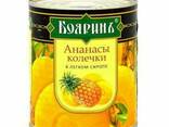 Ананасы колечки в легком сиропе, кусочки в легком сиропе ж/б - фото 2