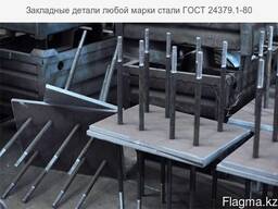 Закладная деталь с полосой стальной