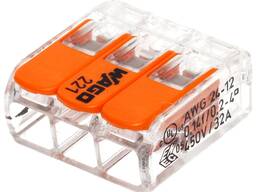 Қаптамадағы ілмектерге арналған терминалдар; пакет (50 дана) ;4 мм²; WAGO 221-413