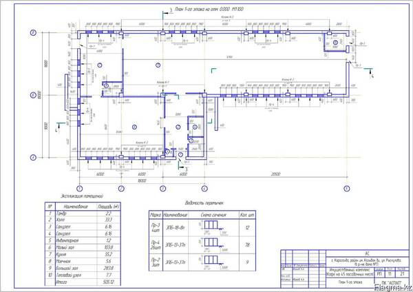 Архитектурно-строительная часть (Рабочий проект)
