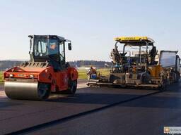 Асфальтирование территории, дорог. Укладка асфальта.