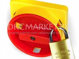 Az4201 Желтая Площадка 67Х67 - Красная Ручка С Д.22Мм С Замком Для Серии Ам