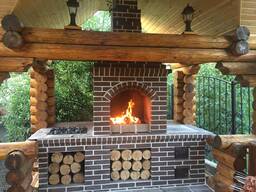 Беседки из оцилиндрованного бревна.