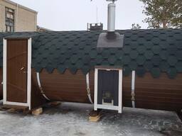 Баня бочка, квадро-бочка, мобильная баня, баня вагон, фурако