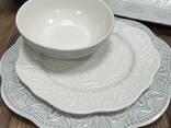 Белый чайно-столовый сервиз с ажурным узором Vassila - фото 2