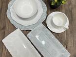 Белый чайно-столовый сервиз с ажурным узором Vassila - фото 3