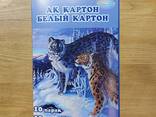 Белый картон KT-1535. 10 листов. Формат A4. Для школы, аппликаций. - фото 2