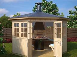 Беседка барьбекю