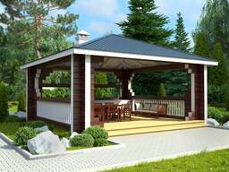 Беседка из клееного бруса