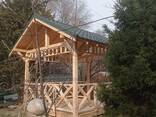 Беседка из натурального дерева - фото 1