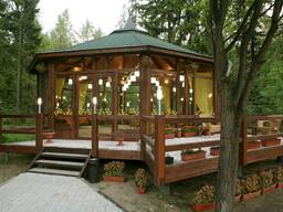 Беседка парковая с террасой
