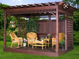 Беседка садовая деревянная