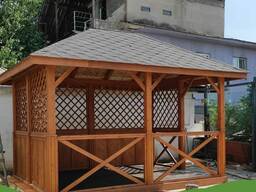 Беседка садовая деревянная