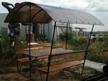 Беседки из поликарбоната Беседка Скамейки с столом - фото 3