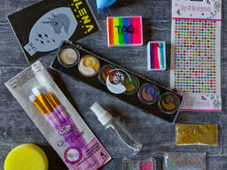 Бетті бояуға арналған бояулар мен қылқаламдар жиынтығы