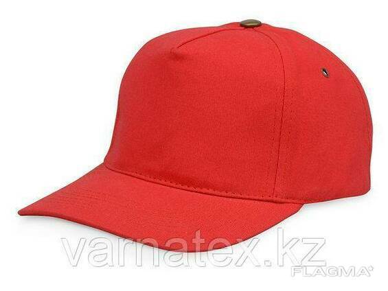Бейсболки 5 панельные, 100% хлопок, красная