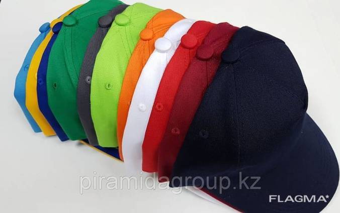 Бейсболки, кепки разного цвета под нанесение логотипа