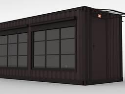 Блок-модуль контейнер (торговый павильон). Казахстан, г. Костанай.