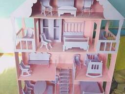 Большой кукольный домик мебель