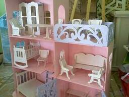 Большой кукольный домик мебель