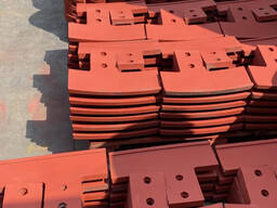 Броня, рычаги, лопатки, валы бетоносмесителя