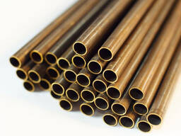 Бронзовая труба D= 12-280 мм, s= 1-60 мм, Марка: БрАЖН 10-4-4; БрАЖМц 10-3-1.5; БрАЖ9-4. ..