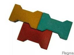 Брусчатка резиновая "Катушка" 225*135