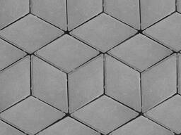 Брусчатка Ромб серая
