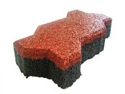 Брусчатка «Волна» из резиновой крошки