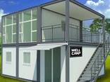 Быстро-возводимое здание модульное из 5 блоков Размеры блоков Д*Ш*В, м :6,0*2,7*2,5 - фото 1