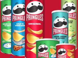 Чипсы Pringles 165 gr, 40 gr, опт от 33 паллет