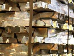 Чушка латунная 150—295 мм, марок Л63; Л68; Л80