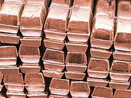 Чушка медная 100—400 мм, марок М00к; М0к; М1
