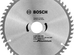 Циркулярный диск по алюминию 190х30 мм 54T ECO Bosch 2608644389