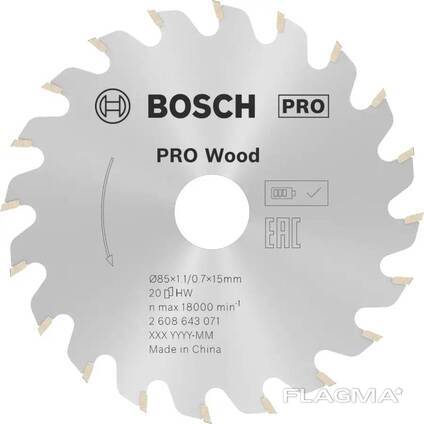 Циркулярный диск по дереву 85x1.1x15 мм 20T PRO Wood Bosch 2608643071