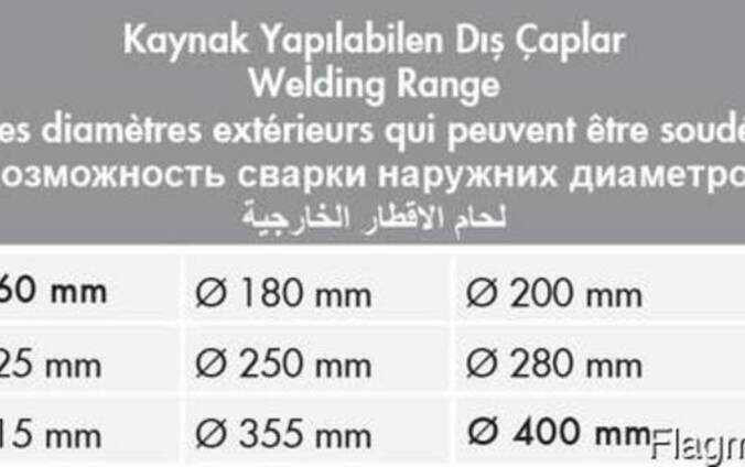 Cварочный аппарат для ПЭ Turan Makina AL 400